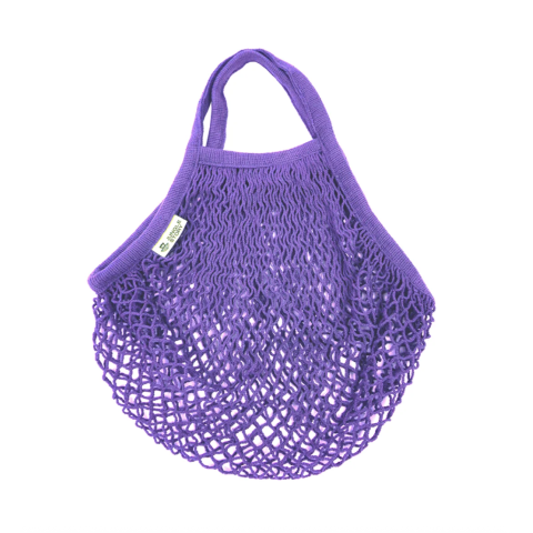 0294 Авоська с короткой ручкой, фиолетовая
