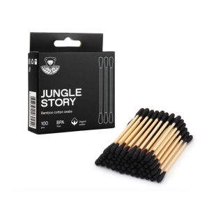 0454 Ватные палочки Black, ультра мягкий хлопок