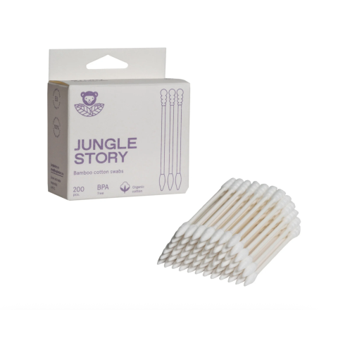 1536 Ватные палочки White c заостренным и спиральным наконечником, ультра мягкий хлопок, 200 шт.