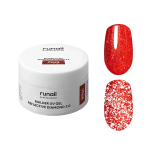 9964 RuNail Моделирующий УФ-гель светоотражающий BUILDER UV GEL REFLECTIVE DIAMOND 3.0, 15 гр.