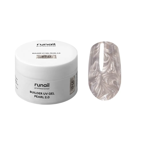 9961 RuNail Моделирующий УФ-гель с жемчужным эффектом, 15 гр.