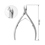 603/07 RuNail Кусачки для кутикулы матовые 105/07 мм