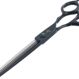  SET ВS8-7 Набор из двух ножниц парикмахерских 7" черные в чехле