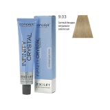 КОНЦЕПТ INFINITY CRYSTAL 9.03 Гелевый краситель, светлый блондин натурально-золотистый, 60 мл.
