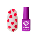 Lovely Топ без липкого слоя с сердечками Hearts, 12 мл.