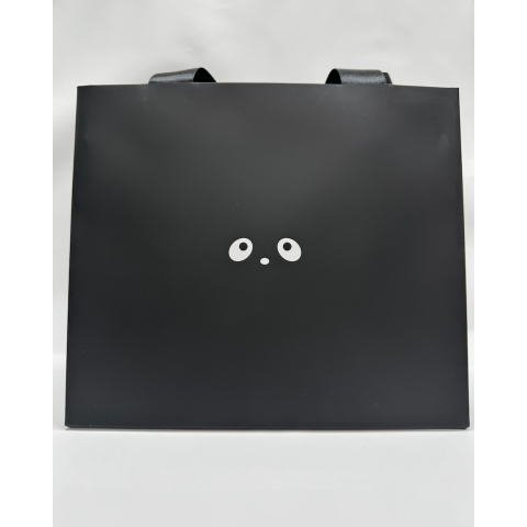 Пакет подарочный PANDA 22*19*12 чёрный