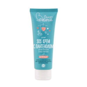 Baby Balance Детский SOS крем с пантенолом для чувствительной и очень сухой кожи, 75 мл.