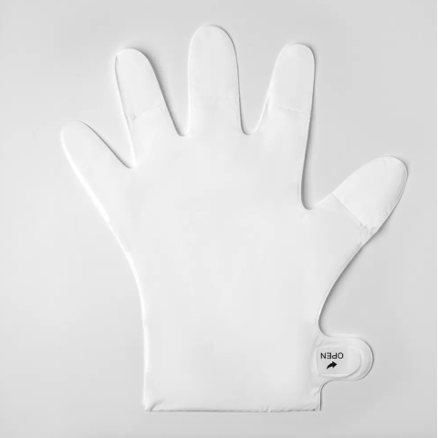 708 RuNail Маска-перчатки для кожи рук с овсяными пептидами, 1 пара