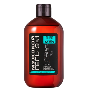 CLARIO Мужской гель для душа 3в1, 400 мл.