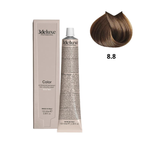 3DELUXE Крем-краска 8.8 светлый блондин коричневый, 100 мл.