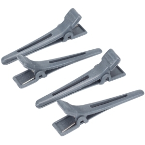 CL2501CBN Зажим двойной черный, карбон 4,5 см, 1 шт.