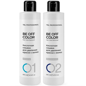 TNL Комплект кислотной смывки для удаления краски с волос Be Off Color, 400 мл.